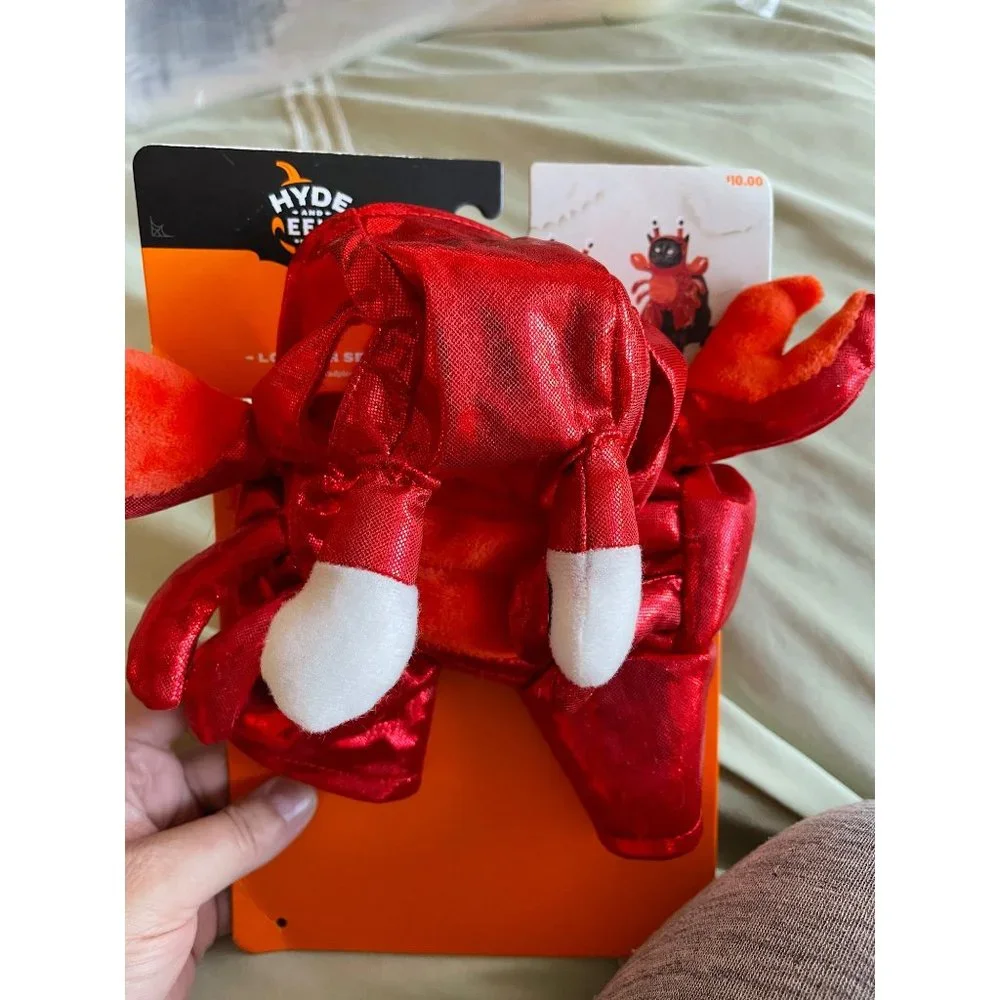 Hyde and Eek Boutique Red Shimmery Lobster Pet Halloween Costume - 2-pc